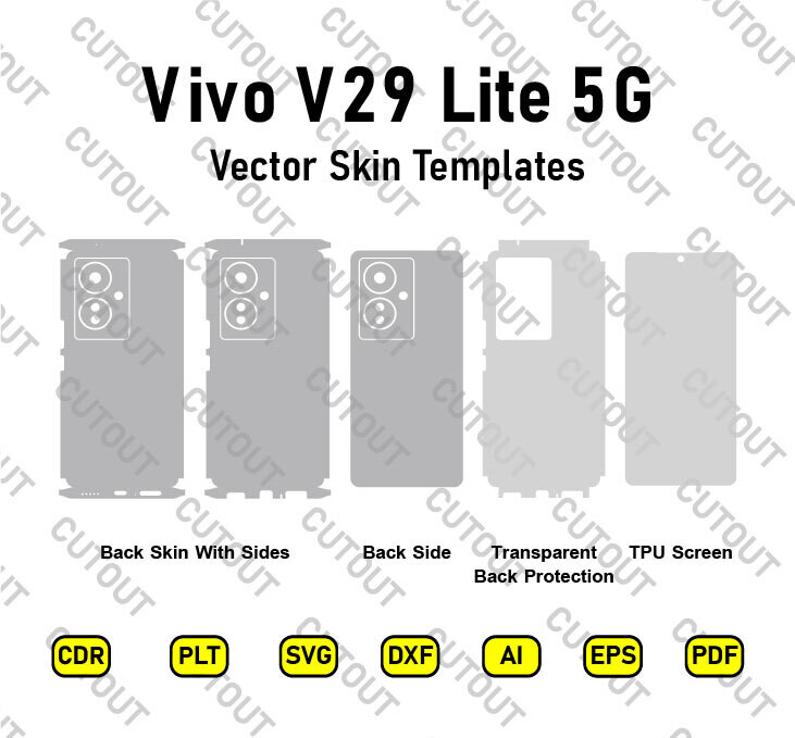 Vivo V29 Lite 5G Vector Skin Cut Files