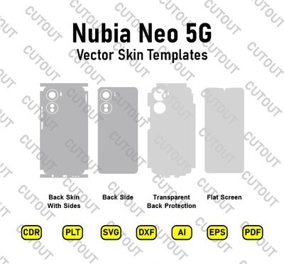 Nubia Neo 5G Vektor-Skin-Cut-Dateien