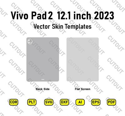 vivo Pad 2 12.1 inch 2023 Vector Skin Cut Files