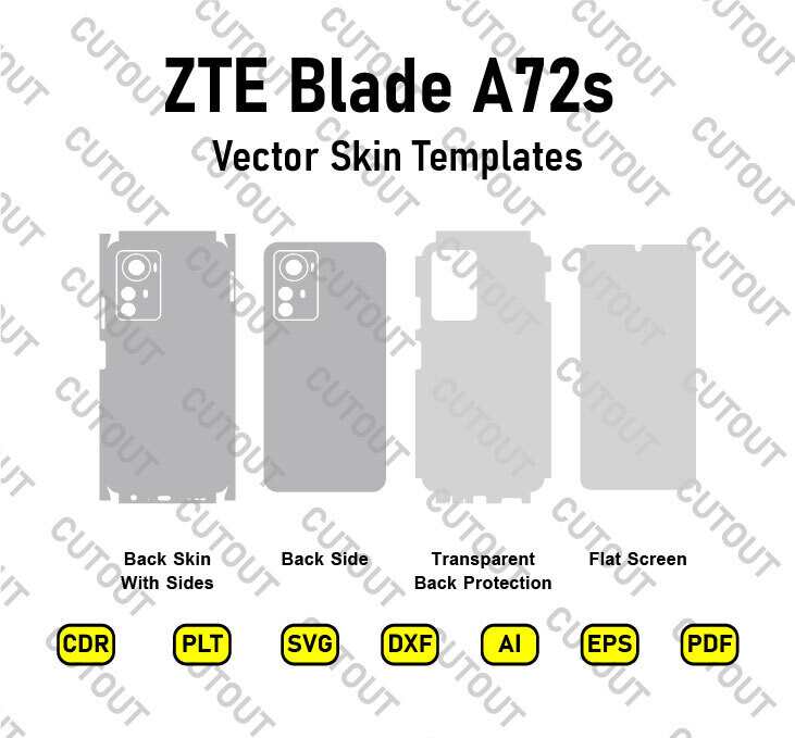 ZTE Blade A72s Vector Skin Cut Files