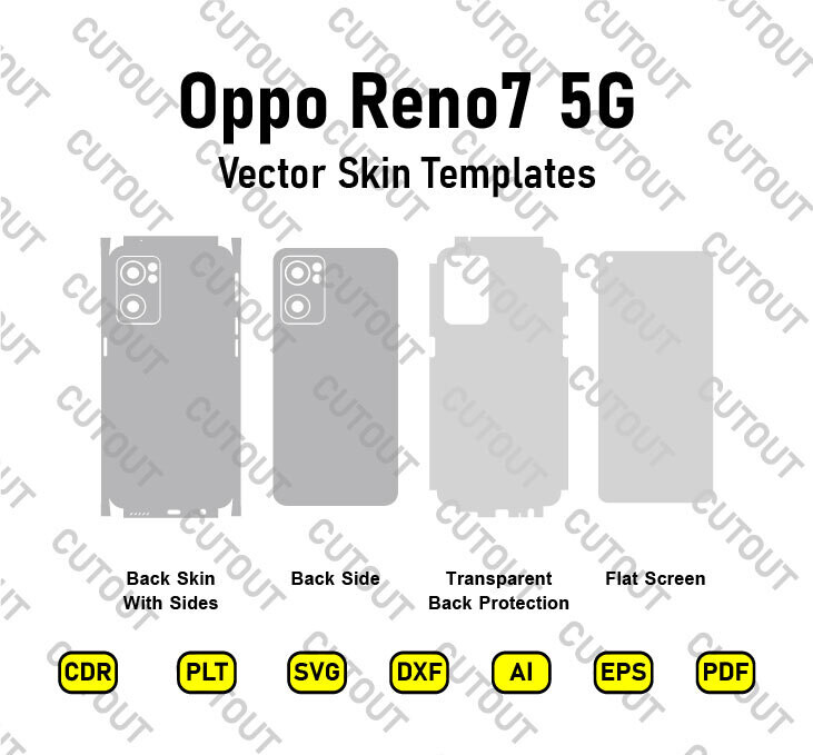 Oppo Reno 7 5G Vector Skin Cut Files