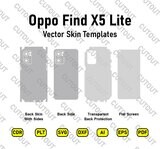 Archivos de corte de piel vectorial Oppo Find X5 Lite