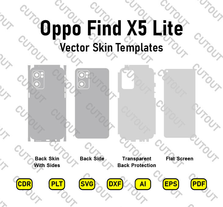 Oppo Find X5 Lite Vector Skin Cut Files