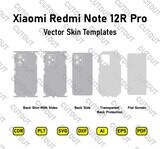 Xiaomi Redmi Note 12R Pro Vektor-Skin-Cut-Dateien