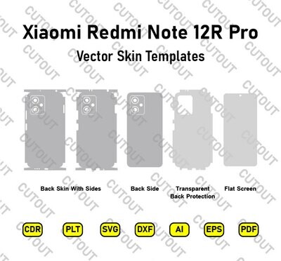 Xiaomi Redmi Note 12R Pro Vector Skin Cut Files