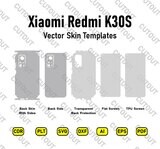 Archivos de corte de piel vectorial Xiaomi Redmi K30S