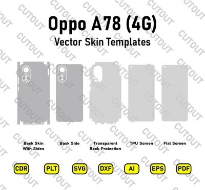 Oppo A78 4G Vector Skin Cut Files