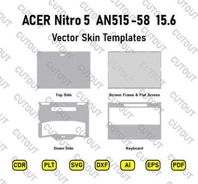 ACER Nitro 5 AN515-58 15.6 Vector Skin Cut Files