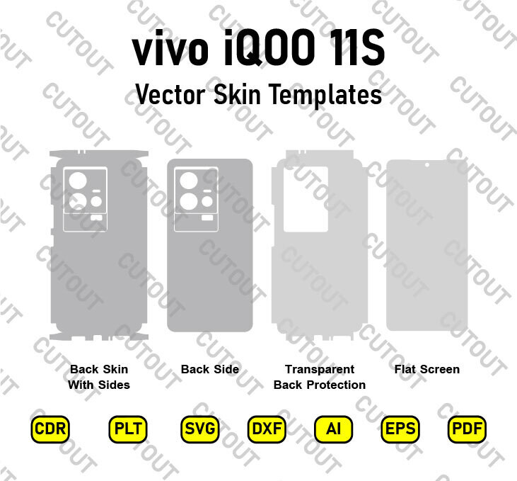 Vivo iQOO 11S Vector Skin Cut Files