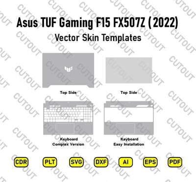ASUS TUF Gaming F15 FX507Z (2022) Vector Skin Templates