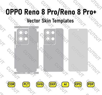 Oppo Reno 8 Pro/Reno 8 Pro+ Vector Skin Cut Files