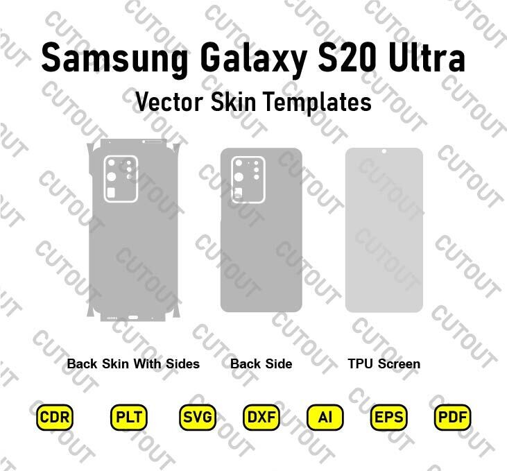 Samsung Galaxy S20 Ultra 5G Vector Skin Cut Files
