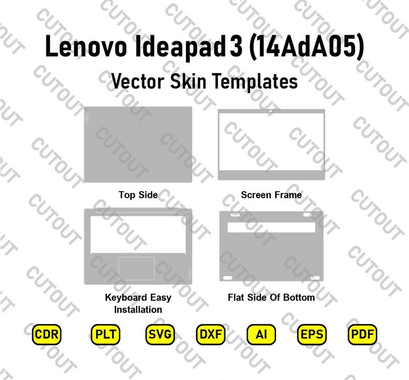 Lenovo Ideapad 3 14AdA05 Vector Skin Cut Files