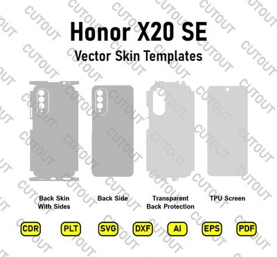 Honor X20 SE Vector Skin Cut Files