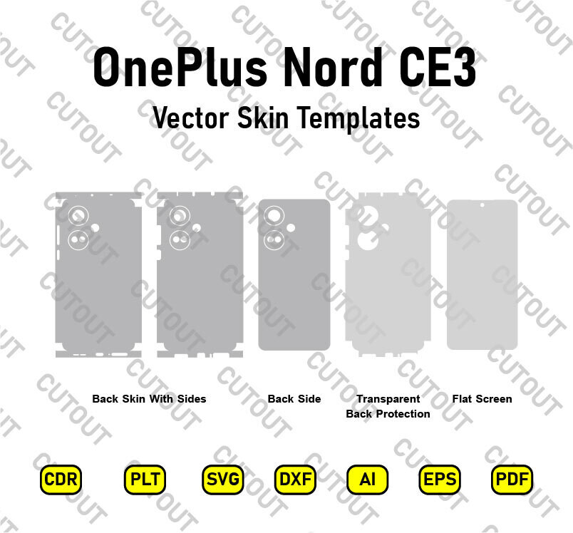 OnePlus Nord CE 3 Vector Skin Cut Files