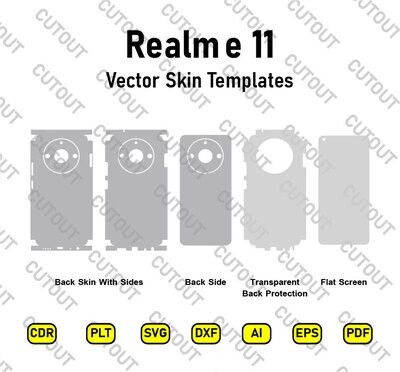 Realme 11 Vector Skin Cut Files