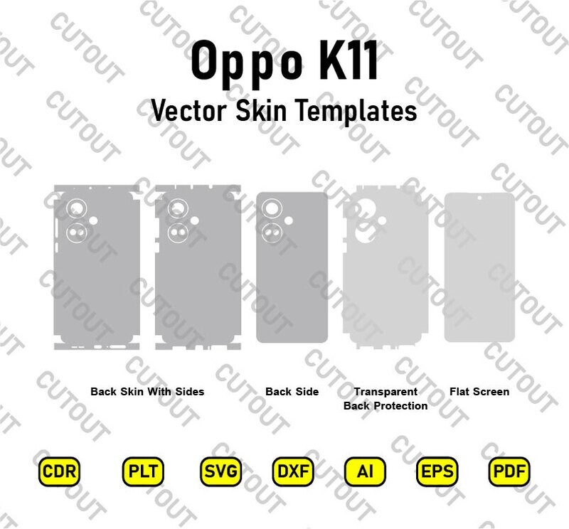 Oppo K11 Vector Skin Cut Files