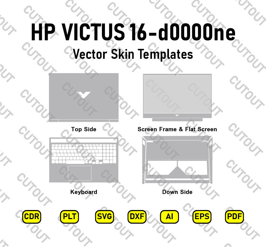 HP Victus 16-d0000ne Vector Skin Cut Files