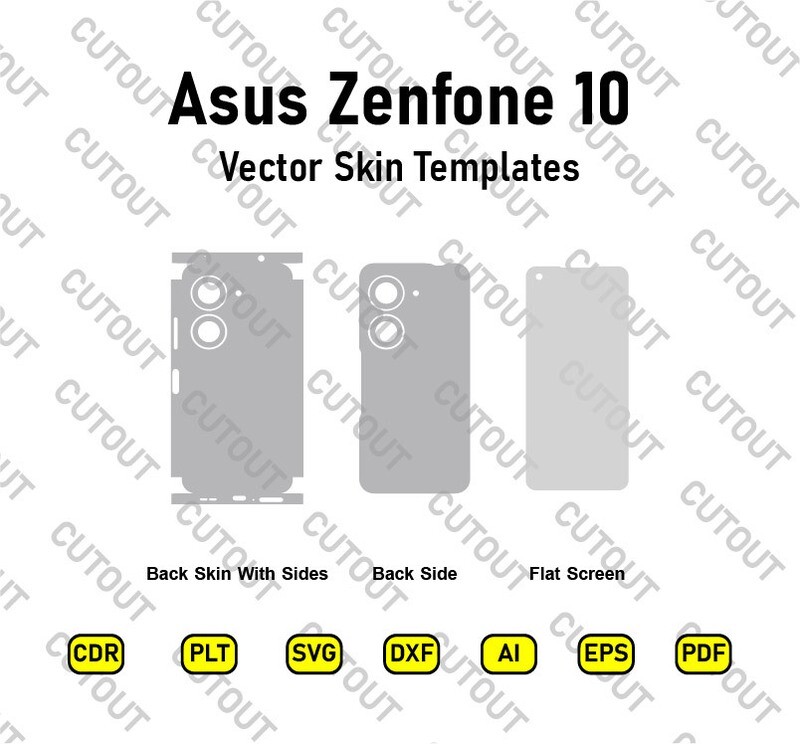 Asus Zenfone 10 Vector Skin Cut Files