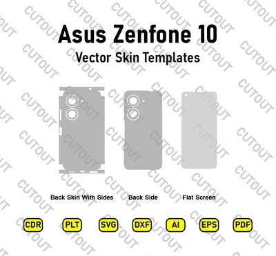Archivos de corte de piel vectorial Asus Zenfone 10