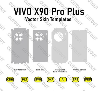 Vivo X90 Pro+ Vector Skin Cut File Templates