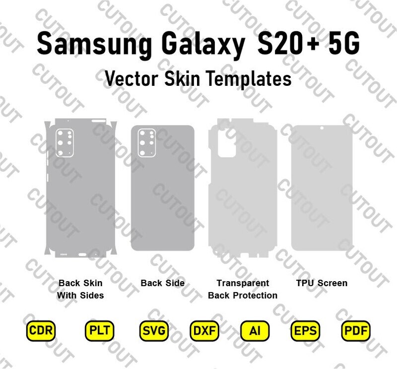 Samsung Galaxy S20+ 5G Vector Skin Cut Files