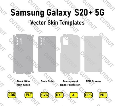 Samsung Galaxy S20+ 5G Vector Skin Cut Files