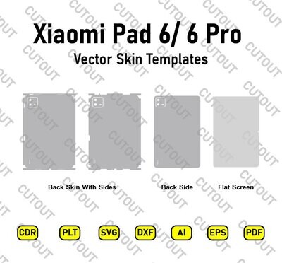 Xiaomi Pad 6 / Xiaomi Pad 6 Pro Archivos de corte de piel vectorial