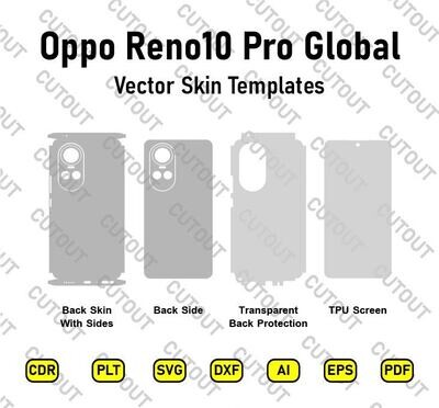 Archivos de corte de piel vectorial Oppo Reno 10 Pro 5G