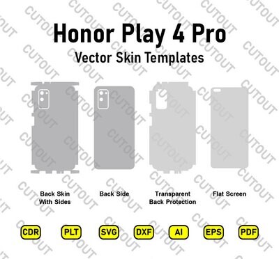 Honor Play 4 Pro Vector Skin Cut-Dateien