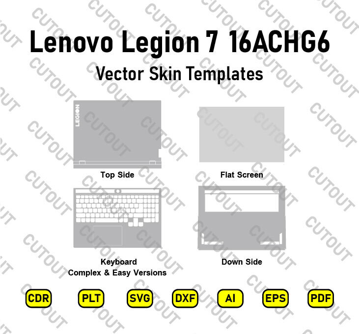 Lenovo Legion 7 16ACHG6 Vector Skin Cut Files