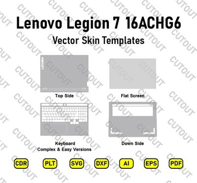 Archivos de corte de piel vectorial Lenovo Legion 7 16ACHG6