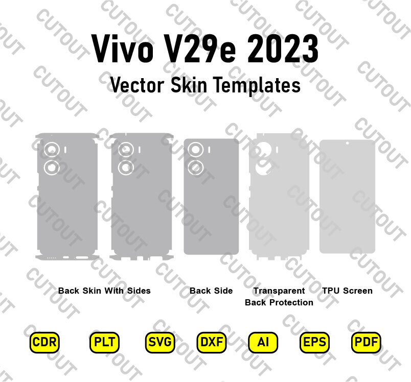 Vivo V29e 5G 2023 Vector Skin Cut Files