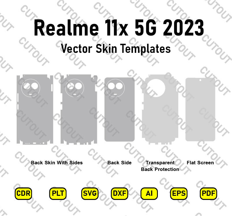 Realme 11x 5G 2023 Vector Skin Cut Files