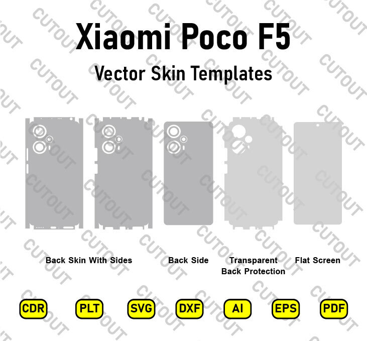 Xiaomi Poco F5 Vector Skin Cut Files