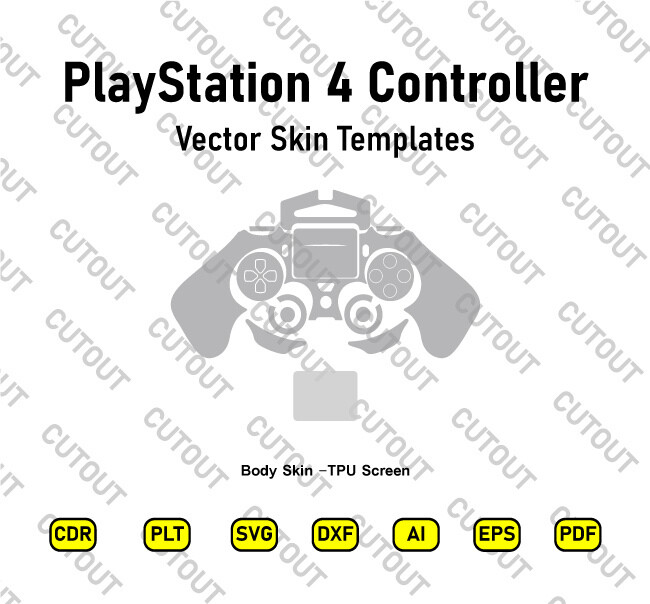 ​Vektor-Skin-Schnittdateien für PlayStation 4-Controller