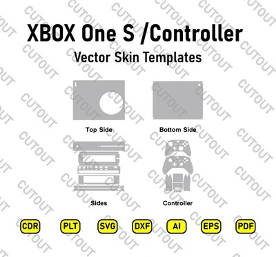 ​Vektor-Skin-Schnittdateien für Xbox One S und Controller