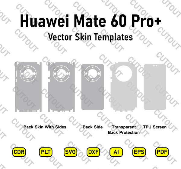 Huawei Mate 60 Pro+ Vector Skin Cut Files
