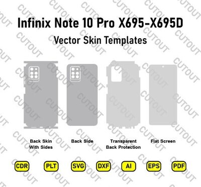 Infinix Note 10 Pro X695-X695D Vector Skin Cut Files