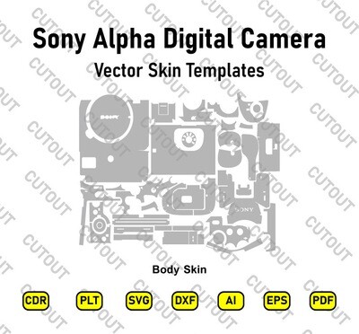 Sony A1 Camera Vector Skin Cut Files