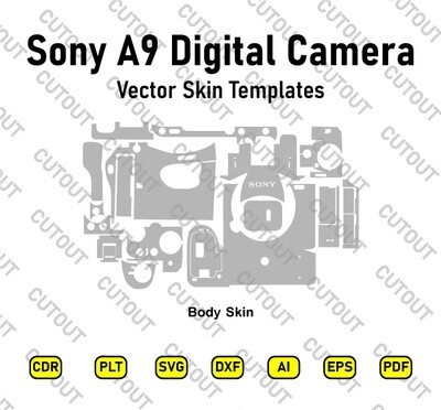 Sony Alpha A9 Camera Vector Skin Cut Files