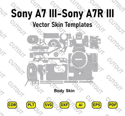 Sony Alpha A7 Mark III - Sony Alpha A7R III Vector Skin Cut Files