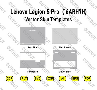 Lenovo Legion 5 Pro 16ARH7H 82RG Vector Skin Cut Files