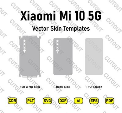 Xiaomi MI 10 5G Vector Skin Cut Files