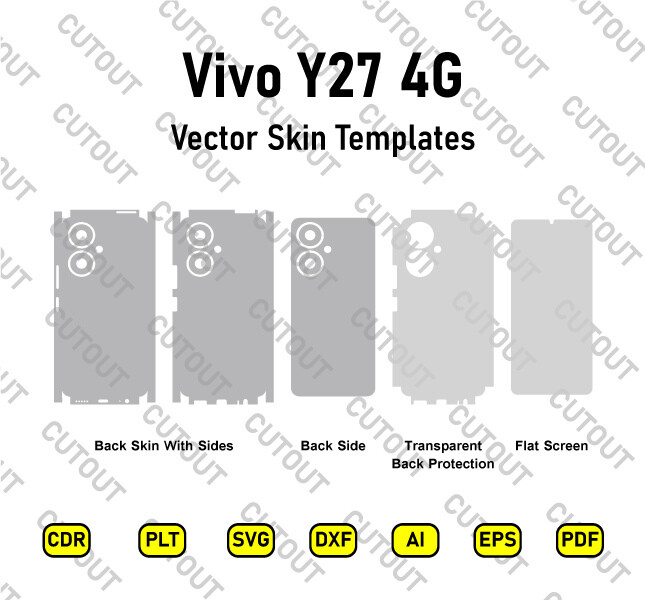 Vivo Y27 4G Vector Skin Cut Files