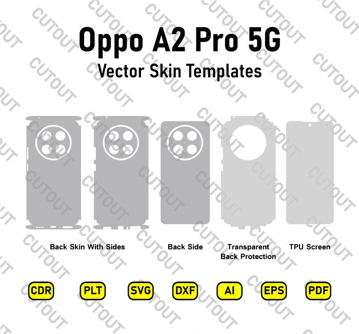 Oppo A2 Pro 5G Vector Skin Cut Files