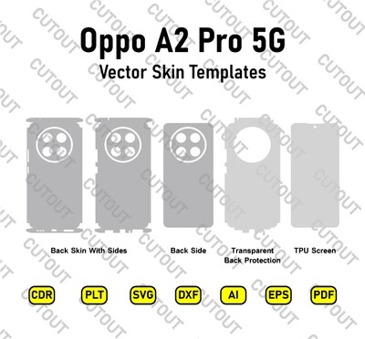 Oppo A2 Pro 5G Vector Skin Cut Files