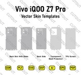 ​Archivos de corte de piel vectorial Vivo iQOO Z7 Pro