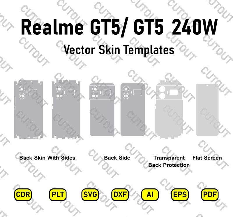 Realme GT5 Vector Skin Cut Files