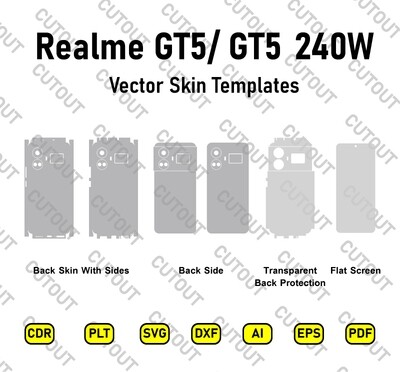 Realme GT5 Vector Skin Cut Files